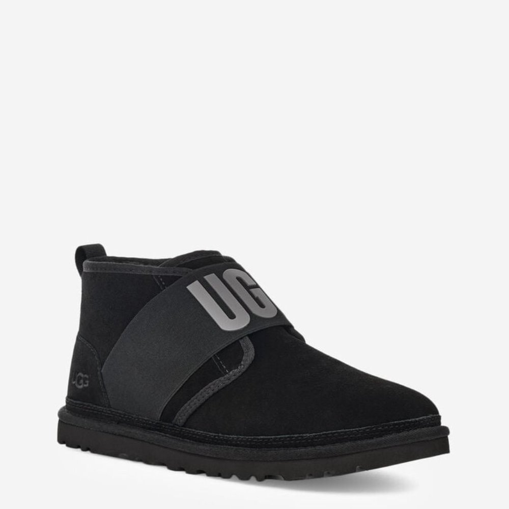 UGG Neumel II Graphic Mens Suede Chukka Boots Black UGG 1119392 BLK NEW Size 11 - Picture 6 of 8